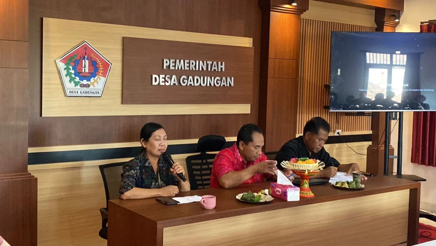 Musdesus Pendirian Koprasi Merah Putih Desa Gadungan